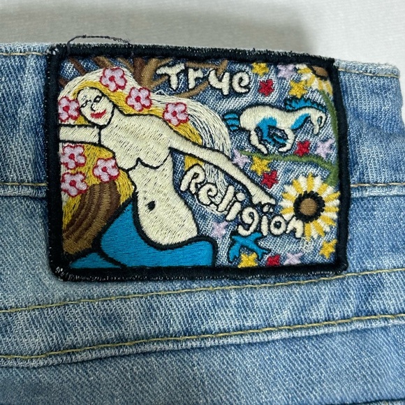 True Religion Women's Becky Bootcut Decorative Mermaid Label Jeans - 27 - Picture 1 of 6